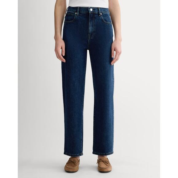 NWT Everlane The Way-High Jean Straight Leg Vintage Indigo Blue Size 29 Regular - Picture 1 of 9